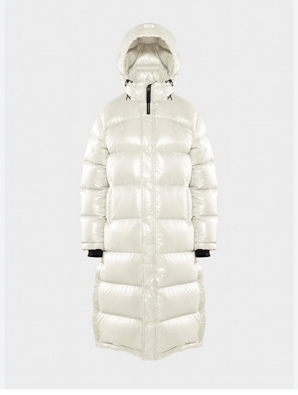 Aritzia The Super Puff Long in the Hi-Gloss finish and Birch color. Size XS